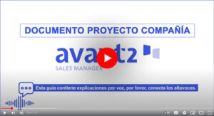 Avant2 Sales Manager, vídeo documento de proyecto compañía.